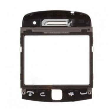 Blackberry 9360 carcasa frontal + cristal negro premium