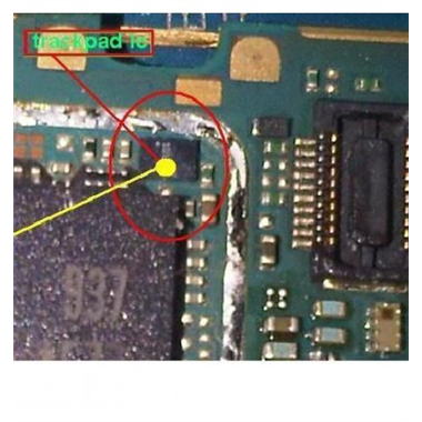 IC Trackpad Blackberry 9700