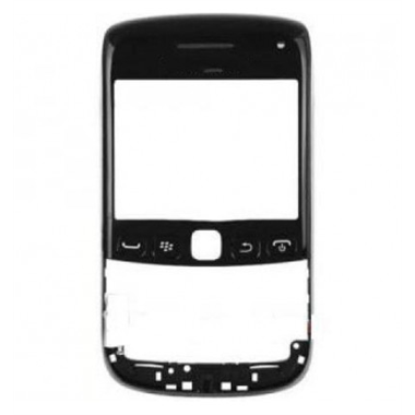 Blacberry 9790 Carcasa frontal negra + Cristal premium