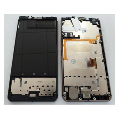 Blackberry Keyone pantalla lcd + tactil negro + marco dorado premium