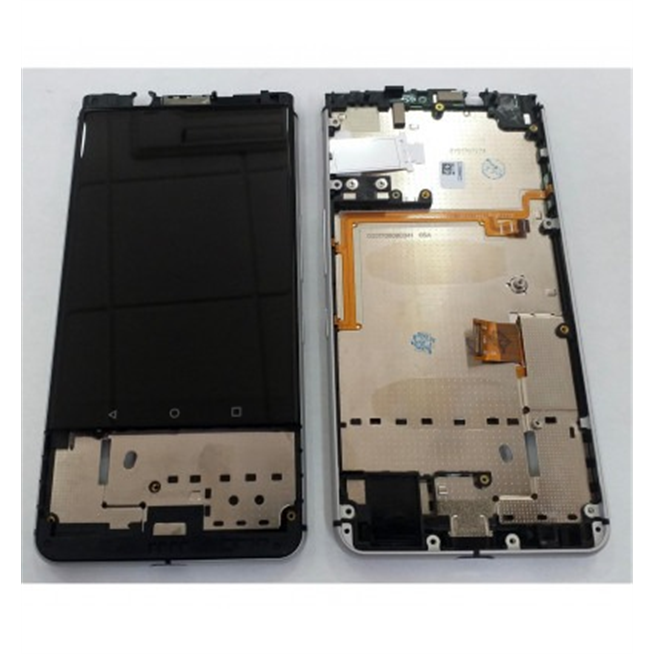 Blackberry Keyone pantalla lcd + tactil negro + marco plata premium