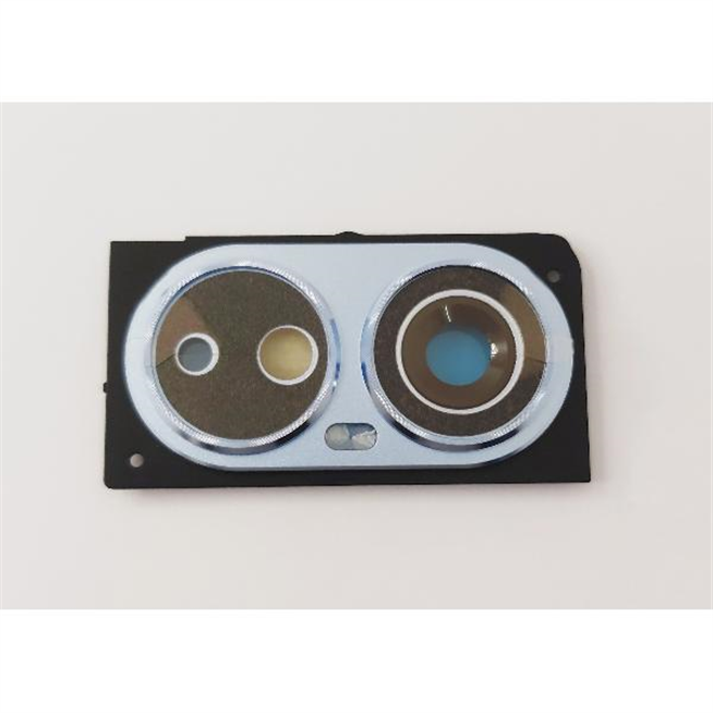Lente de camara con marco azul para Blackview A200 Pro calidad premium