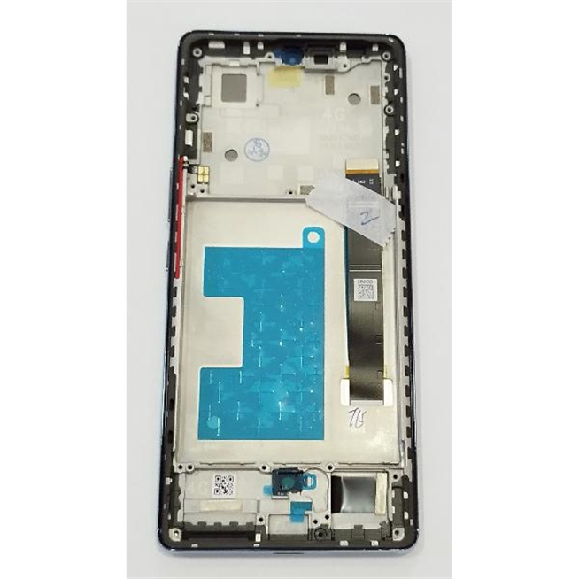 Pantalla lcd para Blackview A200 Pro mas tactil negro con marco azul calidad premium