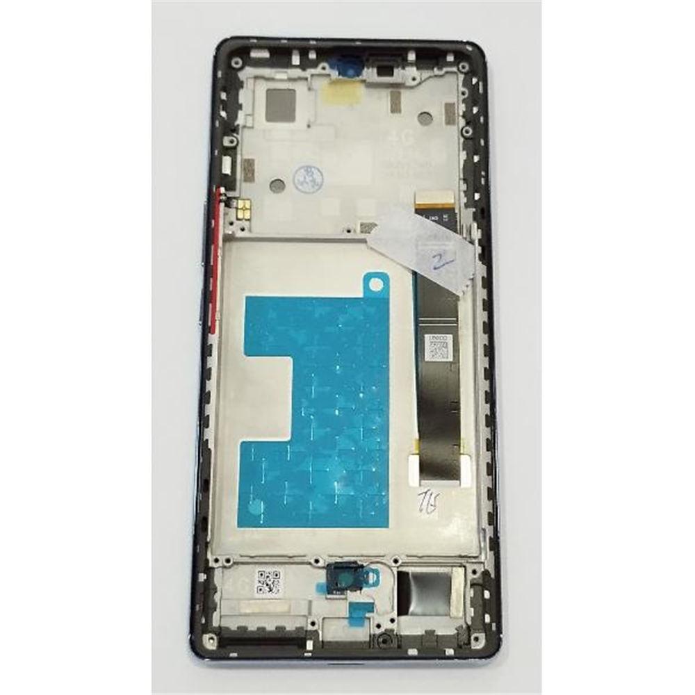 Pantalla lcd para Blackview A200 Pro mas tactil negro con marco azul calidad premium