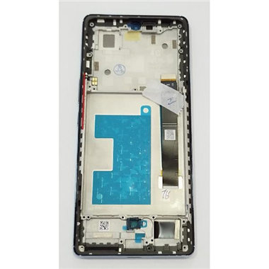 Pantalla lcd para Blackview A200 Pro mas tactil negro con marco azul calidad premium