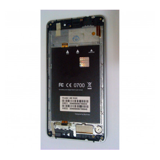 Pantalla lcd para Blackview A8 Max mas tactil negro mas marco gris calidad premium