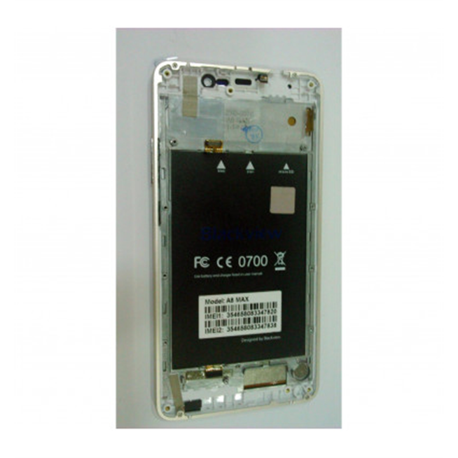 Pantalla lcd para Blackview A8 Max mas tactil blanco mas marco dorado calidad premium