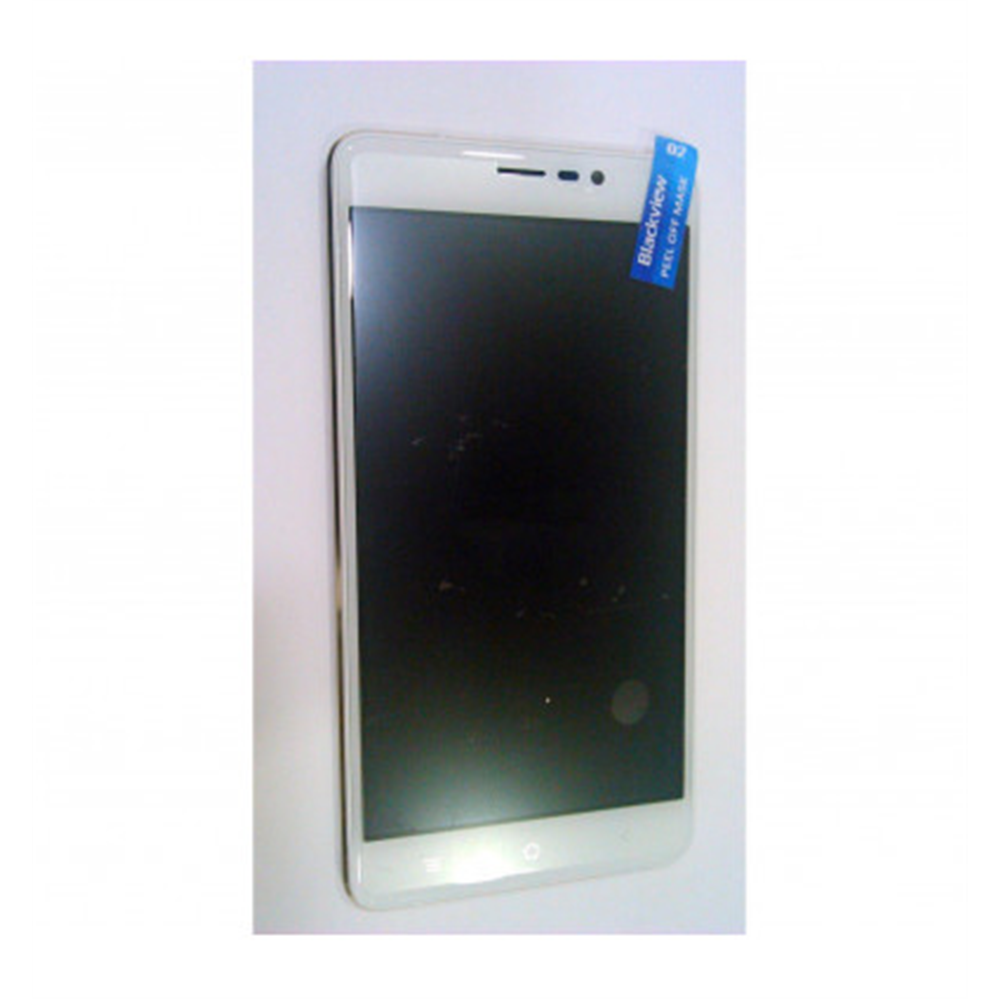 Pantalla lcd para Blackview A8 Max mas tactil blanco mas marco dorado calidad premium