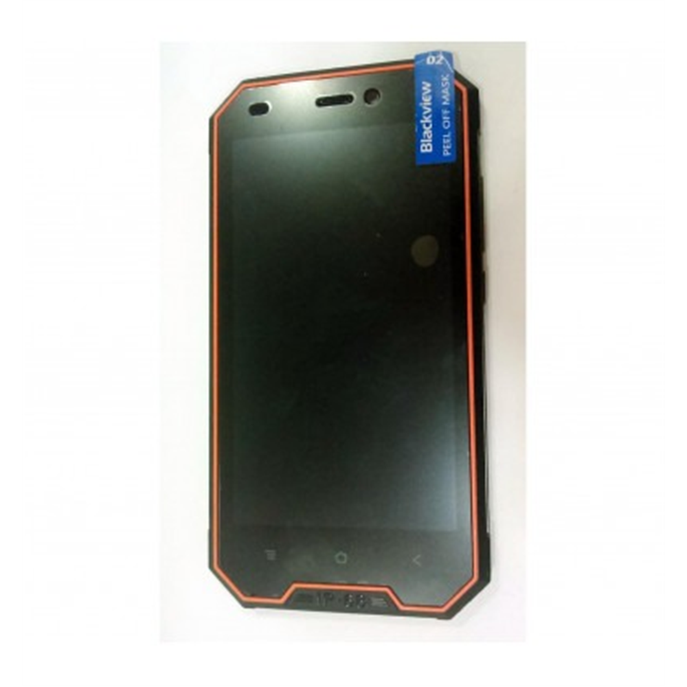 Pantalla lcd para Blackview BV4000 mas tactil negro mas marco naranja calidad premium