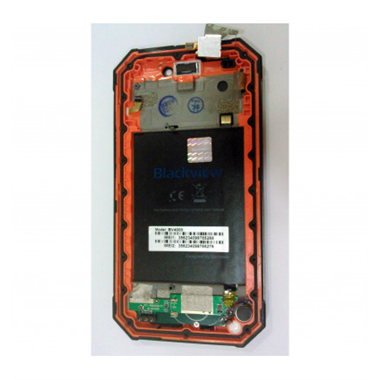 Pantalla lcd para Blackview BV4000 mas tactil negro mas marco naranja calidad premium