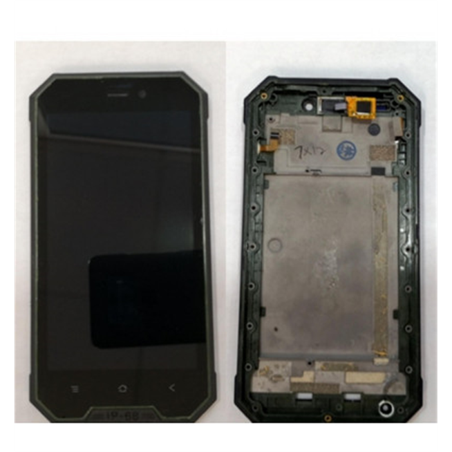 Pantalla LCD para Blackview BV4000 mas tactil negro mas marco verde