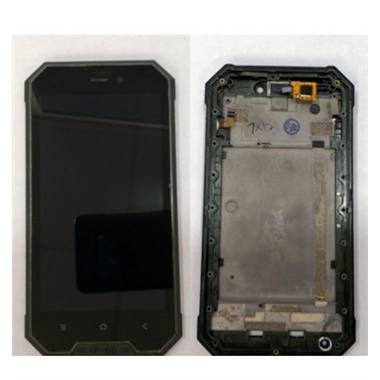 Pantalla LCD para Blackview BV4000 mas tactil negro mas marco verde