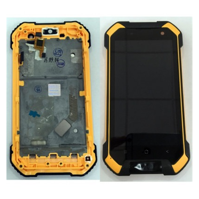 Blackview BV6000 pantalla lcd + tactil negro + marco naranja premium