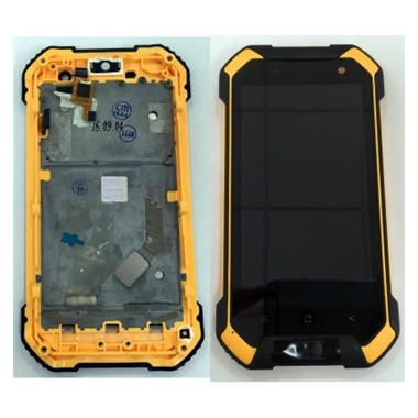 Blackview BV6000 pantalla lcd + tactil negro + marco naranja premium
