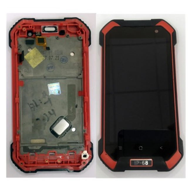 Blackview BV6000 pantalla lcd + tactil negro + marco rojo premium