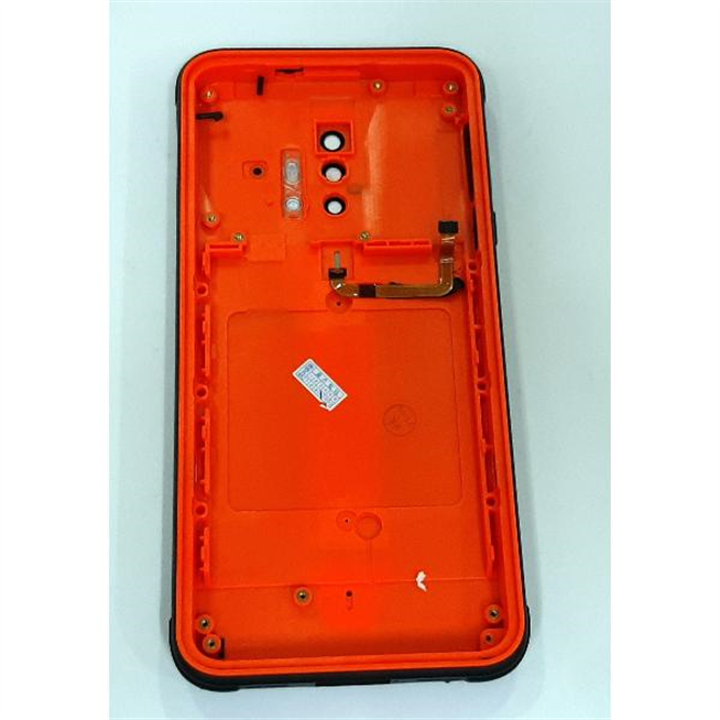 Tapa trasera o tapa bateria naranja negra para Blackview BV6300 Pro mas lente camara