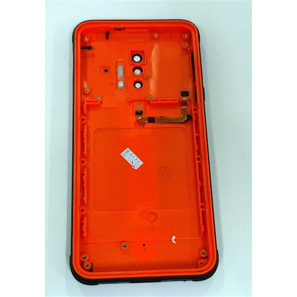 Tapa trasera o tapa bateria naranja negra para Blackview BV6300 Pro mas lente camara