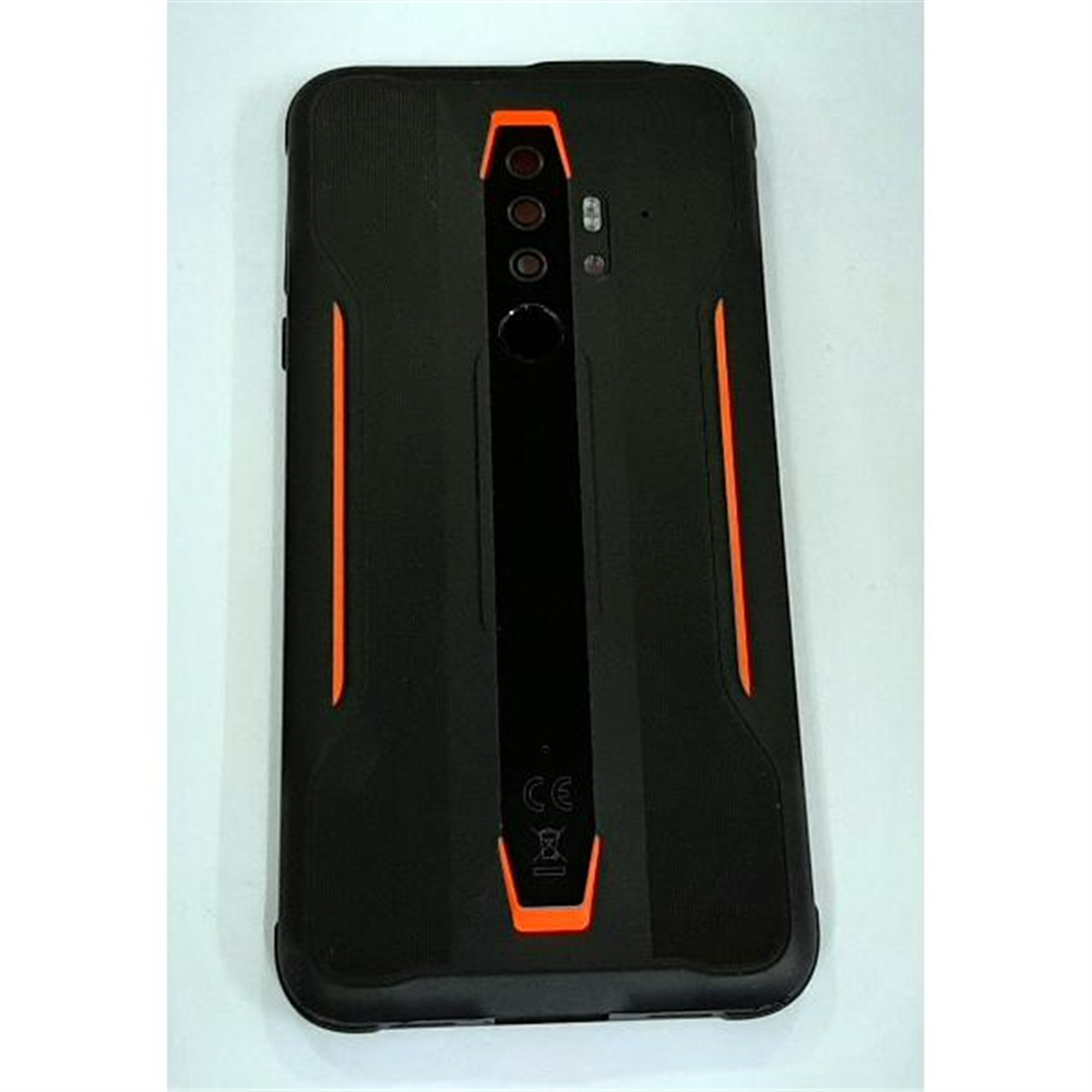 Tapa trasera o tapa bateria naranja negra para Blackview BV6300 Pro mas lente camara