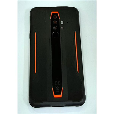 Tapa trasera o tapa bateria naranja negra para Blackview BV6300 Pro mas lente camara
