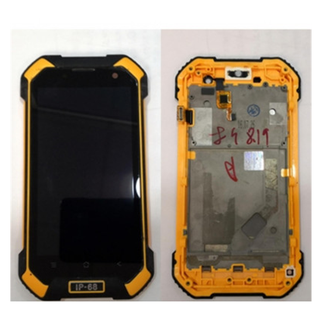 Pantalla LCD para Blackview BV6800 BV6800 Pro mas tactil negro mas marco naranja