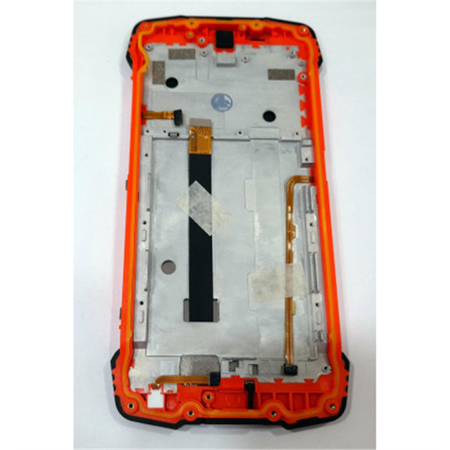 Pantalla lcd para Blackview BV6900 mas tactil negrop mas marco naranja calidad premium