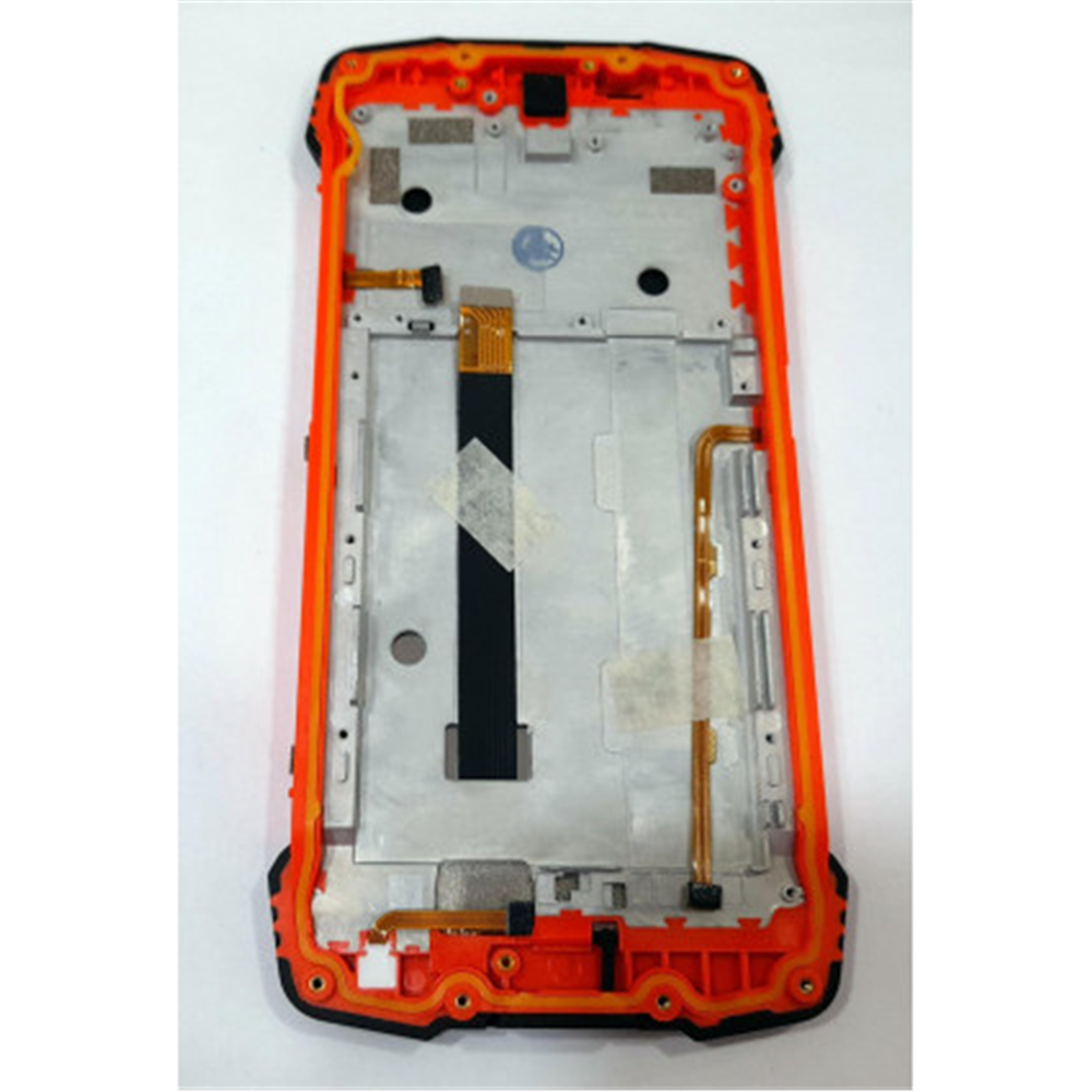 Pantalla lcd para Blackview BV6900 mas tactil negrop mas marco naranja calidad premium