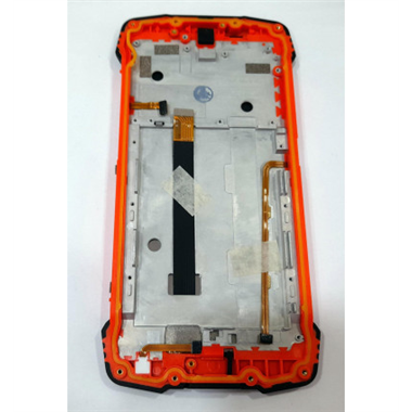 Pantalla lcd para Blackview BV6900 mas tactil negrop mas marco naranja calidad premium