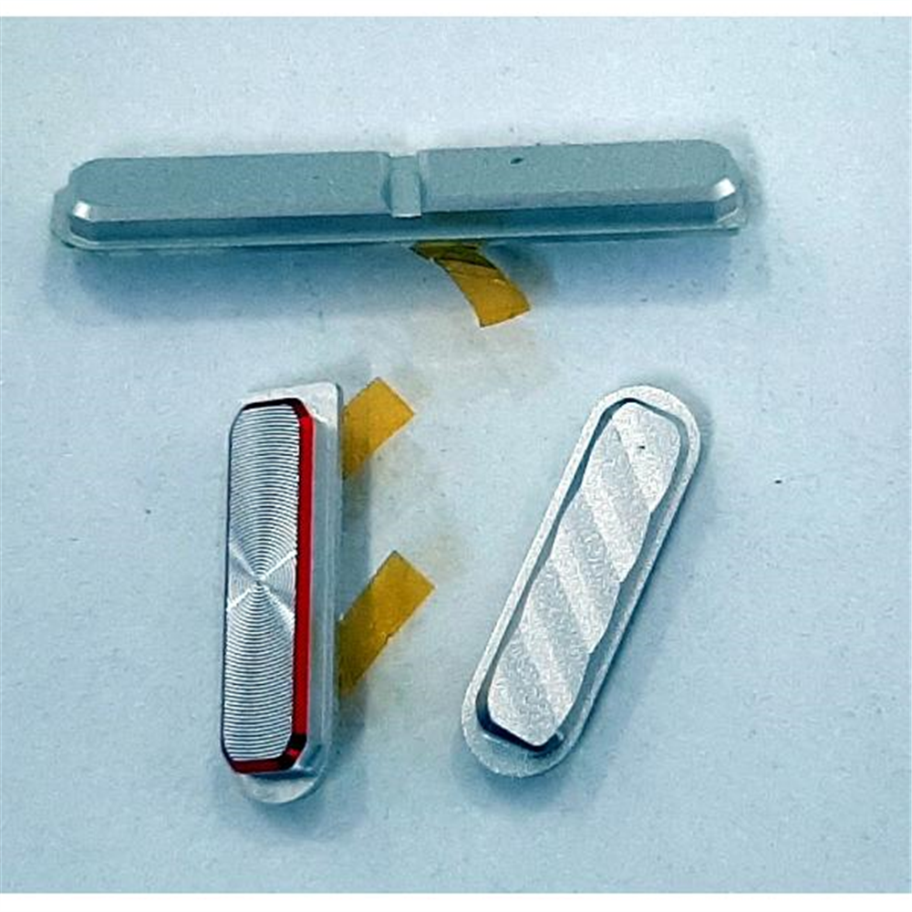 Set 3 botones platas para Blackview BV9100 calidad premium