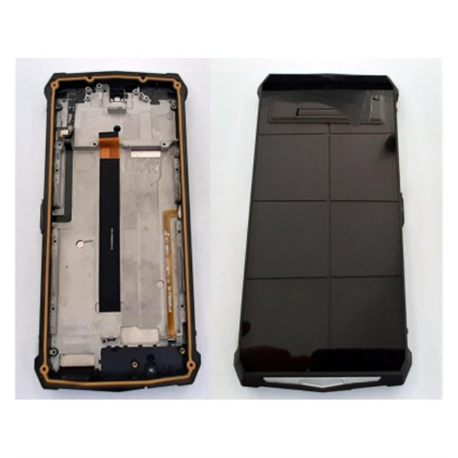 Pantalla lcd para Blackview BV9100 mas tactil negro mas marco plata calidad premium