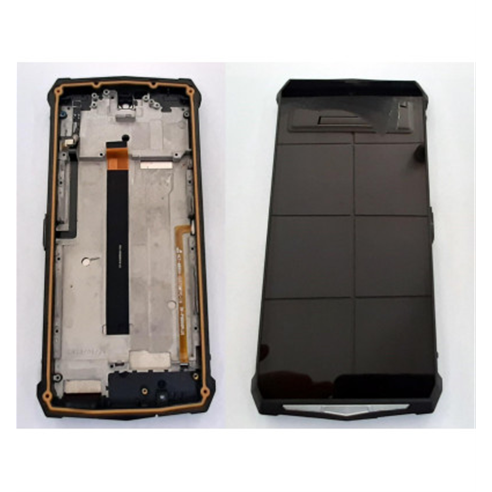 Pantalla lcd para Blackview BV9100 mas tactil negro mas marco plata calidad premium