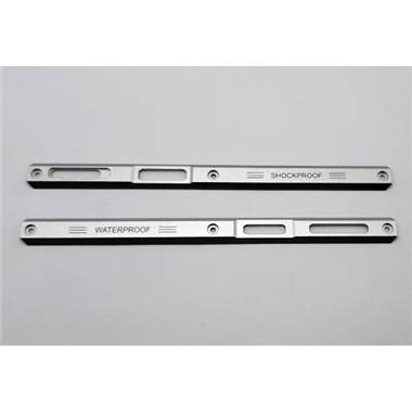 Set 2 embellecedor lateral plata para Blackview BV9200 calidad premium