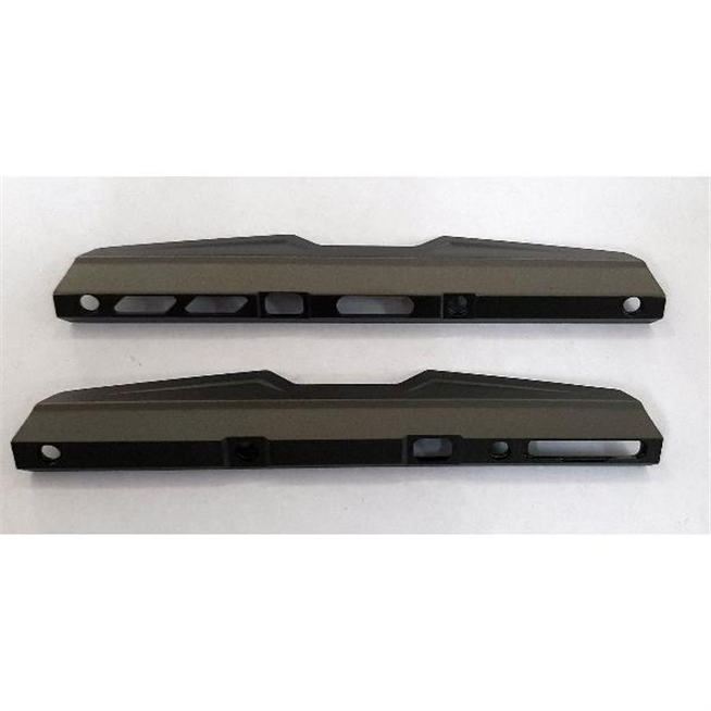 Set 2 embellecedor lateral gris para Blackview BV9700 Pro calidad premium