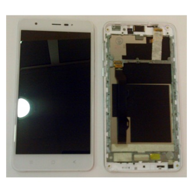 Blackview R6 pantalla lcd + tactil blanco + marco blanco premium
