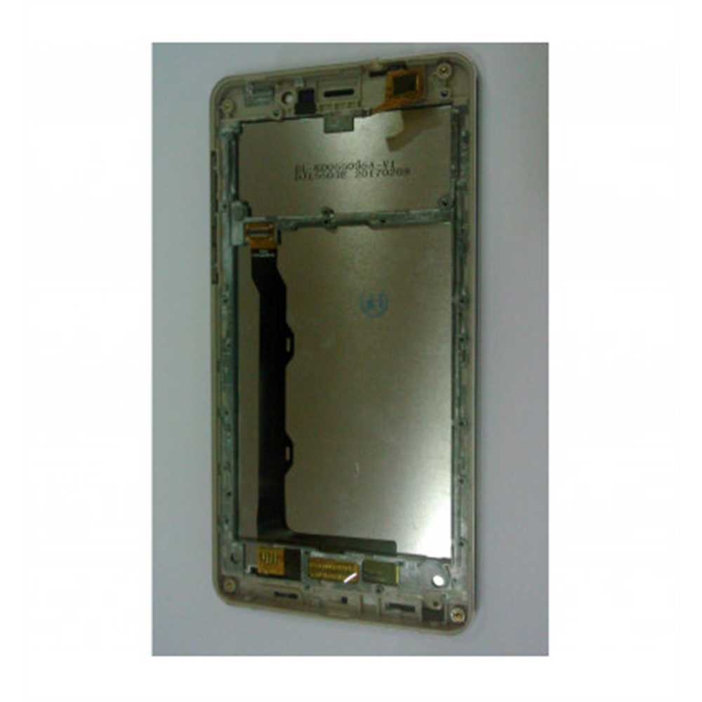 Pantalla lcd para blackview r6 mas tactil dorado mas marco plata calidad premium