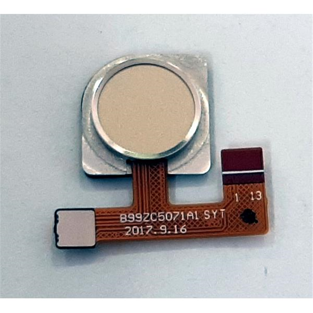 Flex boton home dorado para Blackview S6 calidad premium