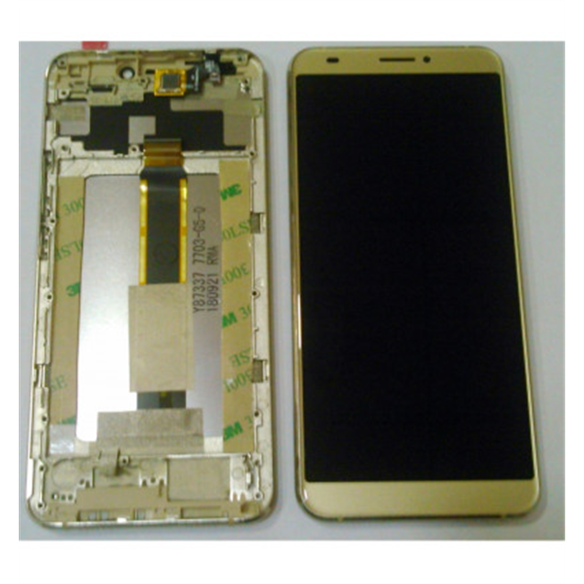 Pantalla LCD para Blackview S6 mas tactil dorado mas marco dorado