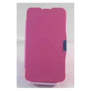 BQ Aquaris 5.7 Flip Cover con iman carcasa rosa