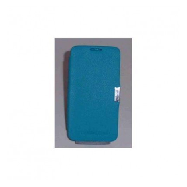 BQ Aquaris 5 Flip cover con iman carcasa Azul celeste