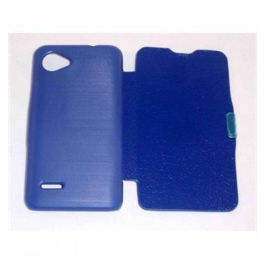 BQ Aquaris 3.5 Flip cover con iman carcasa azul marino