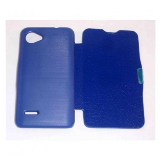 BQ Aquaris 5 Flip cover con iman carcasa Azul Oscuro