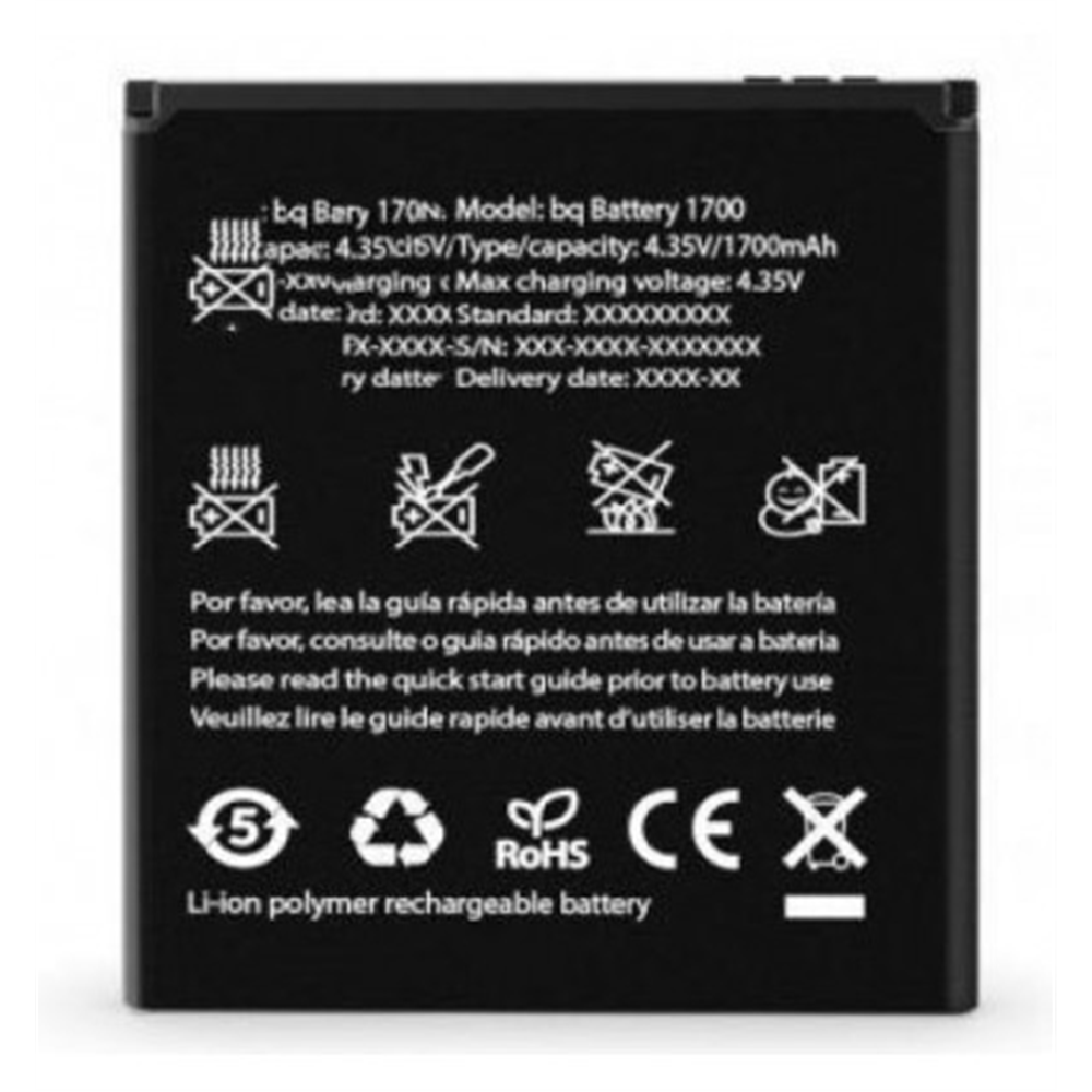 Bateria premium BQ Aquaris E4 1700mAh de desmontaje