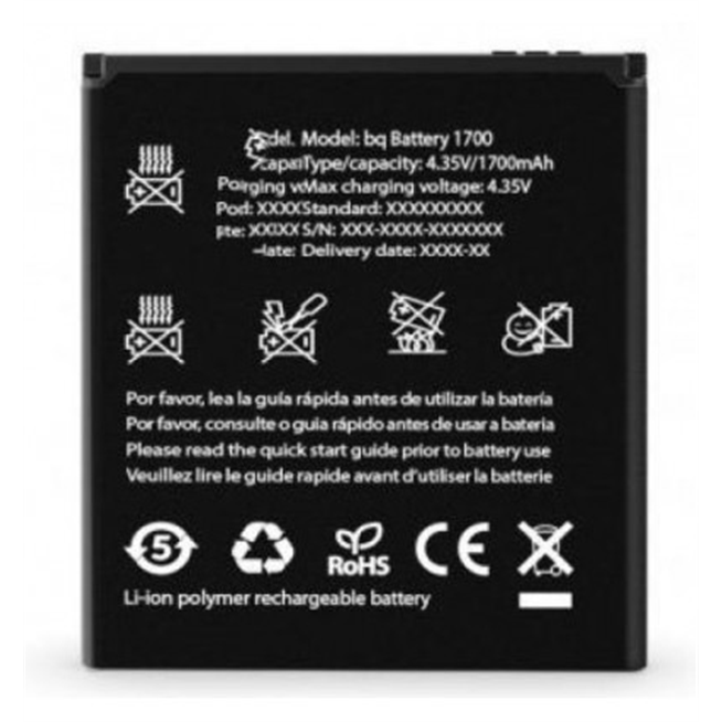 Bateria premium BQ Aquaris E4 1700mAh nuevas suminstradas por BQ