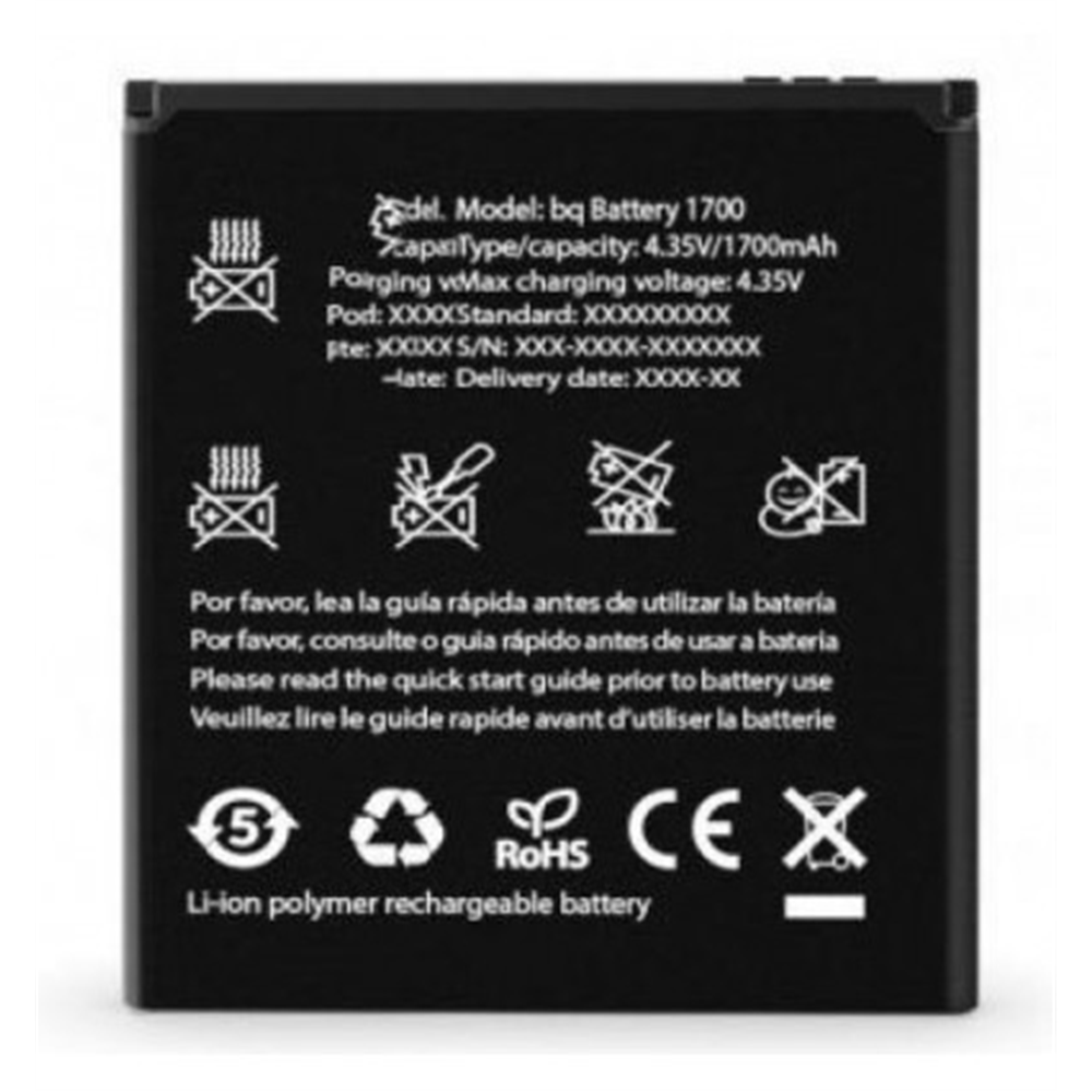 Bateria premium BQ Aquaris E4 1700mAh nuevas suminstradas por BQ