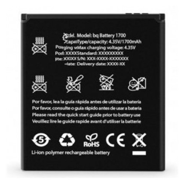 Bateria premium BQ Aquaris E4 1700mAh nuevas suminstradas por BQ