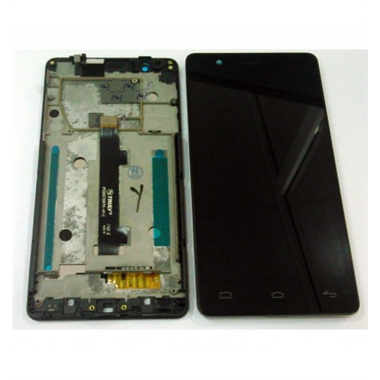 Bq E5 HD pantalla lcd + táctil negro + marco premium IPS5K0759FPC-A1-E
