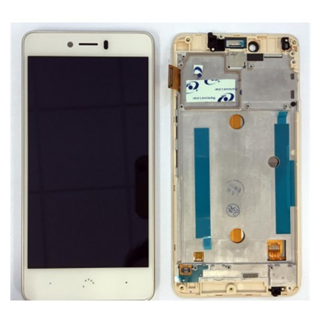 Bq Aquaris U - U lite pantalla lcd + táctil blanco + marco premium