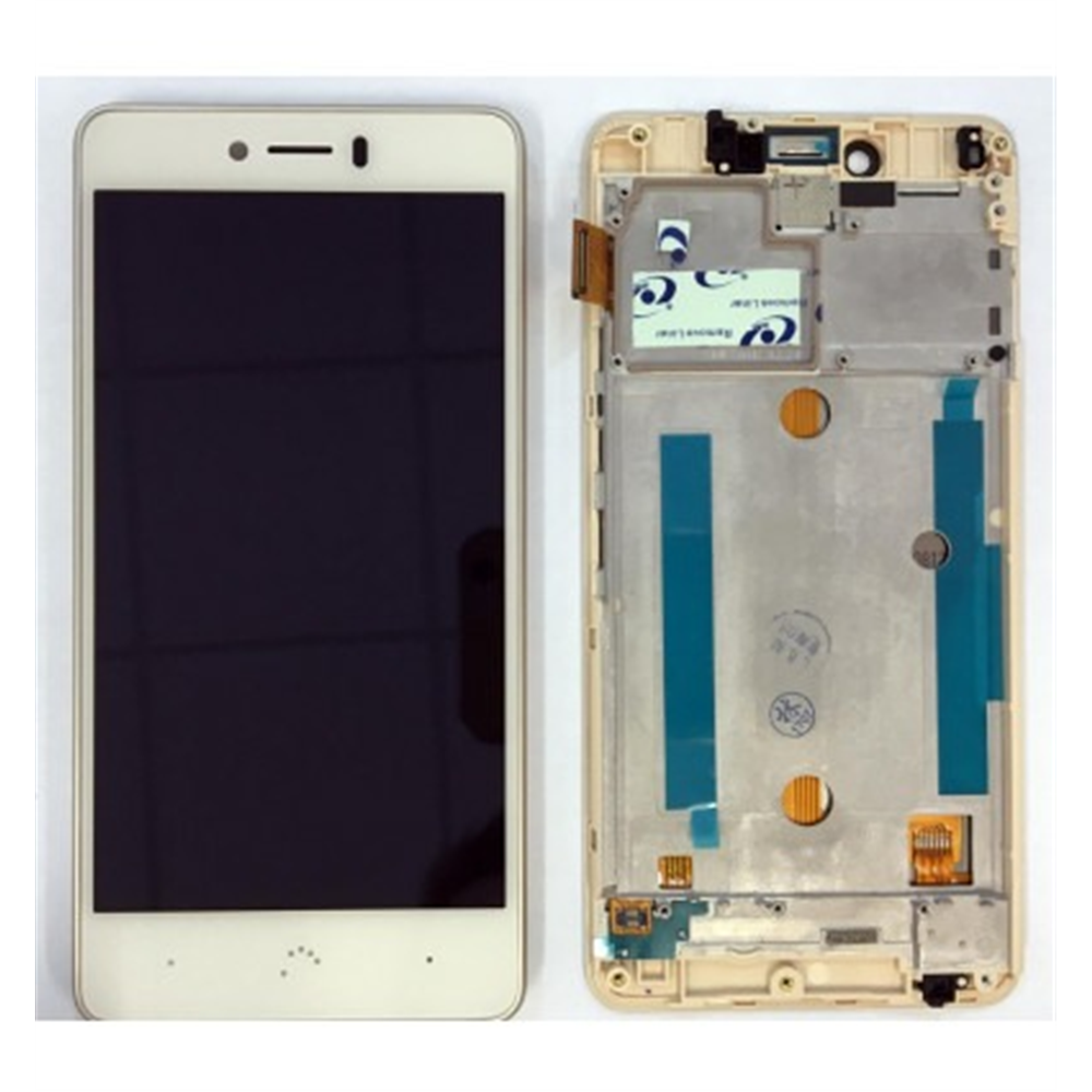 Bq Aquaris U - U lite pantalla lcd + táctil blanco + marco premium