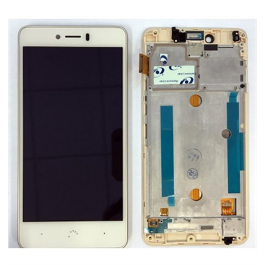 Bq Aquaris U - U lite pantalla lcd + táctil blanco + marco premium