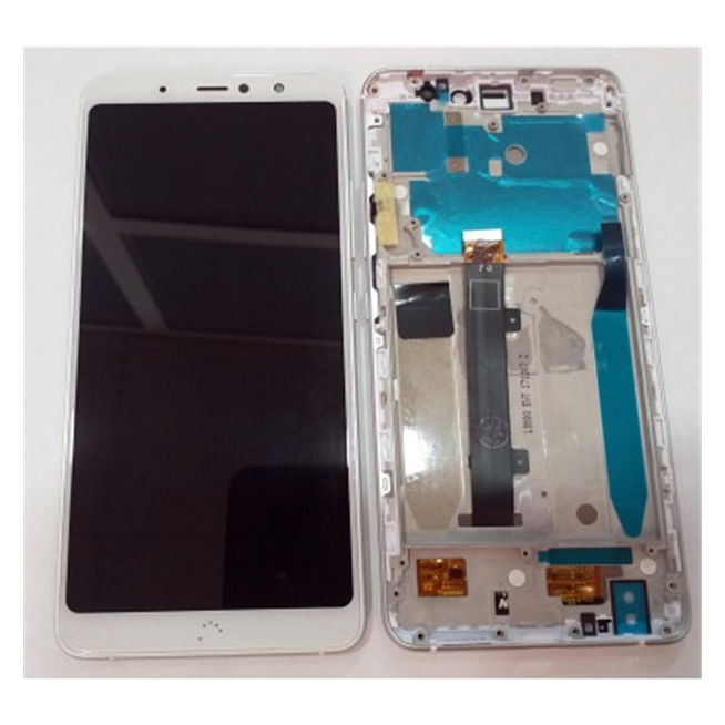 BQ Aquaris X2 X2 Pro pantalla lcd + tactil blanco + marco plata