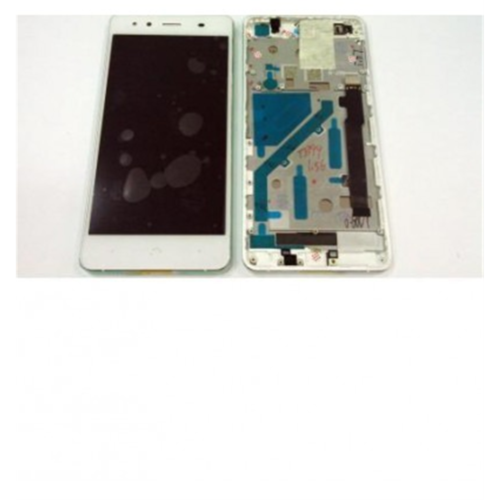 BQ Aquaris X5 5k1465 s90723 pantalla lcd + tactil blanco + marco gris premium